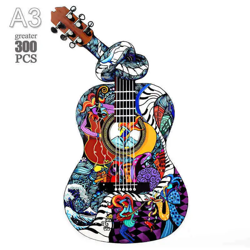 

Деревянный 3D-пазл с животными для детей, деревянные головоломки для всей семьи, обучающие игры, Праздничные рождественские подарки, деревян...