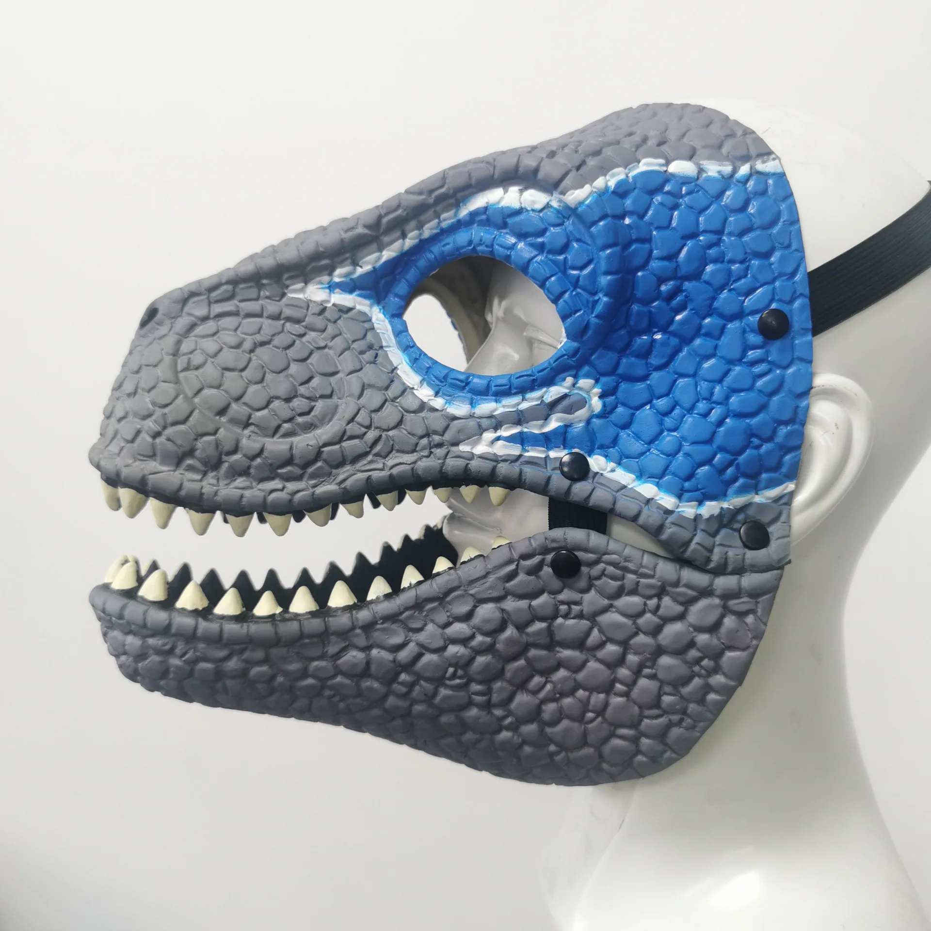 Halloween Dragon Dinosaur Mask Open Mouth Latex Horror Dinosaur Headgear Dino Mask Party Halloween Cosplay Props for Man Women images - 6