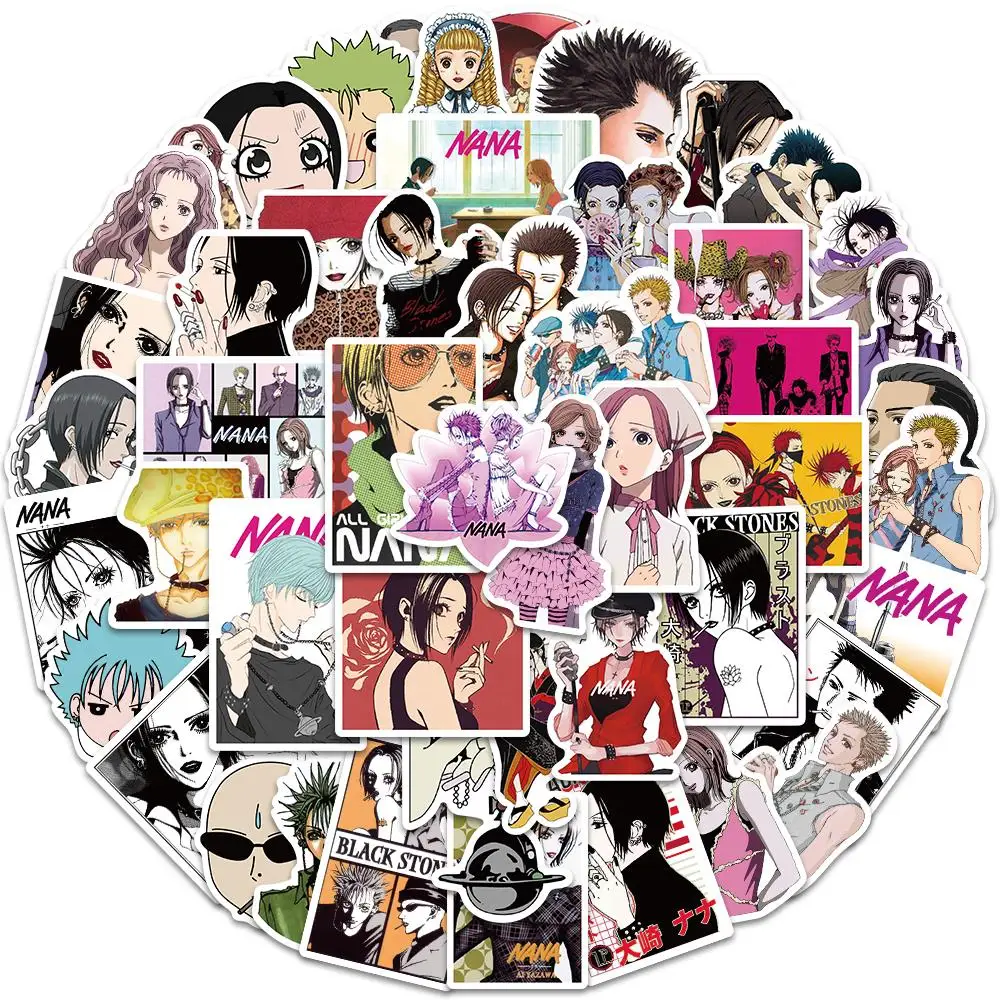 

10/25/50Pcs Hot Anime NANA Stickers Waterproof Toy Sticker For Car Motorcycle Phone Skateboards Laptop Luggage Pegatinas Decals