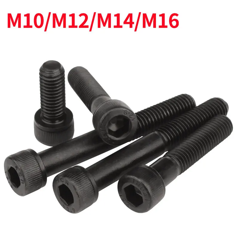 

Half-tooth 12.9-grade Extended Inner Hexagon Bolts High-strength Bolts Blackened Inner Hexagon M10M12M14M16 Carbon Steel