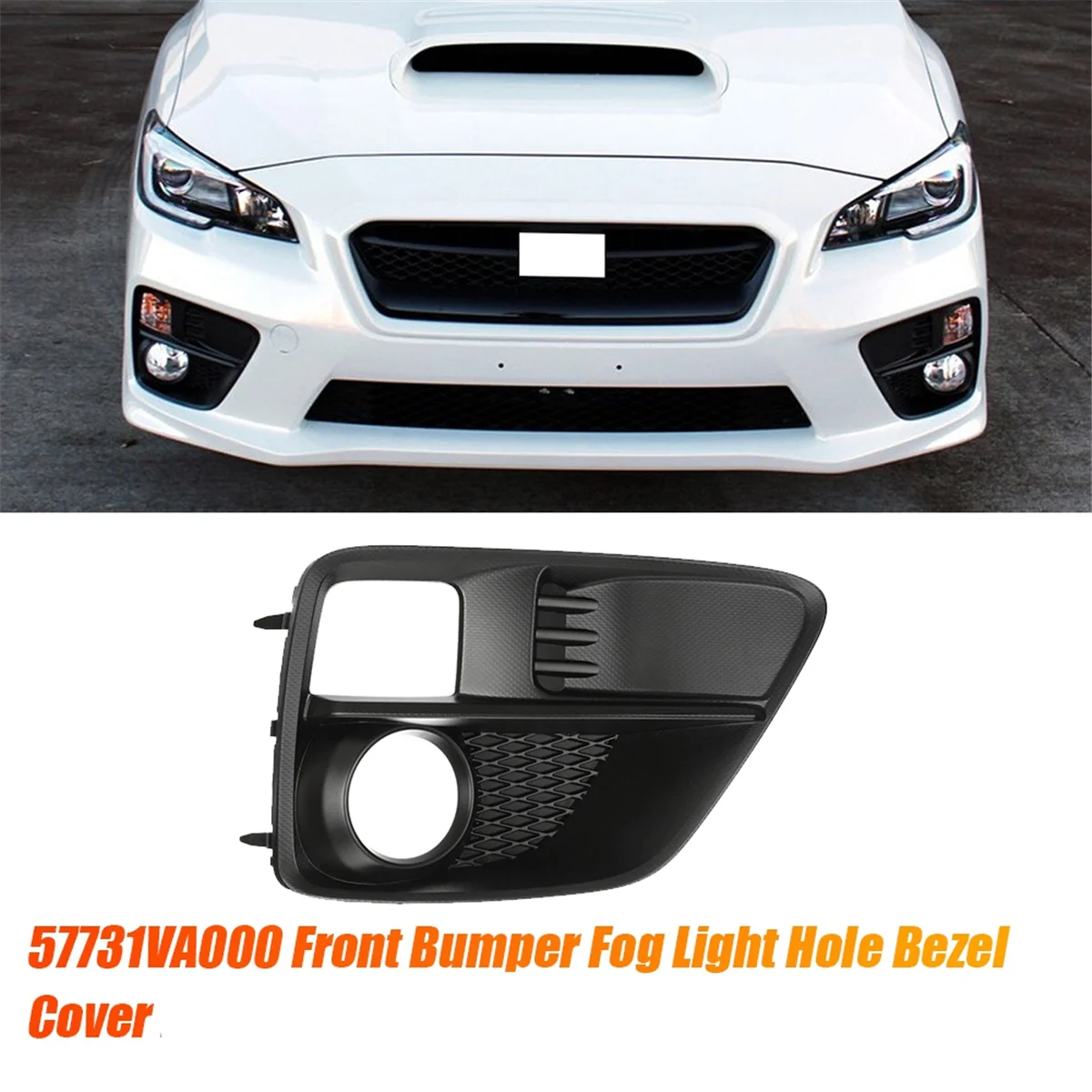 57731VA000 передний правый бампер противотуманная фоторамка с отверстиями для Subaru WRX