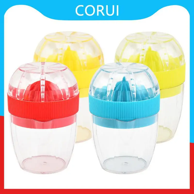 

Abs Transparent Cup Body Juicer Presser Anti-slip Fruit Juicer Portable Lemon Juicer Kitchen Accessories Tools 105x80mm Manual