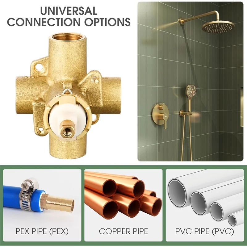 Фото ABKW-Запасной душевой клапан для Moen 2510-1/2 дюйма с IPS-соединением, латунный, сбалансированный по давлению, модель 2510 №2