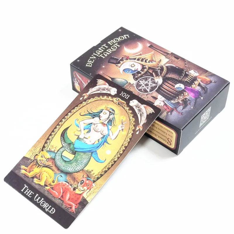

Лунная карта таро размер 12x7 см 78 шт. набор палуб ведьмы Таро с руководством судьба гадания домашние Семейные развлекательные игры
