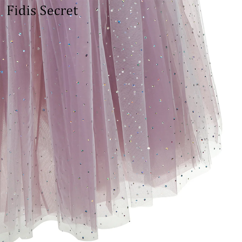 Романтическая танцевальная одежда серого фиолетового цветов для танцев