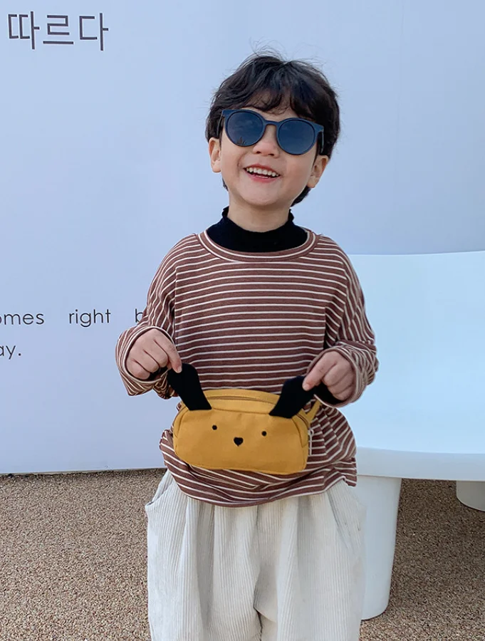 Lovely Puppy Children Shoulder Bags Little Boys Kids Canvas Messenger Bag Baby Girls Wallet Coin Purse Crossbody Bag Handbags