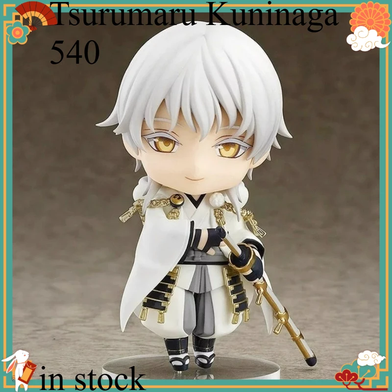 Фото Коллекционная фигурка Touken Ranbu Tsurumaru Kuninaga 540 Q-версия, подвижная, из ПВХ, аниме, для декора стола, модель, подарок №1