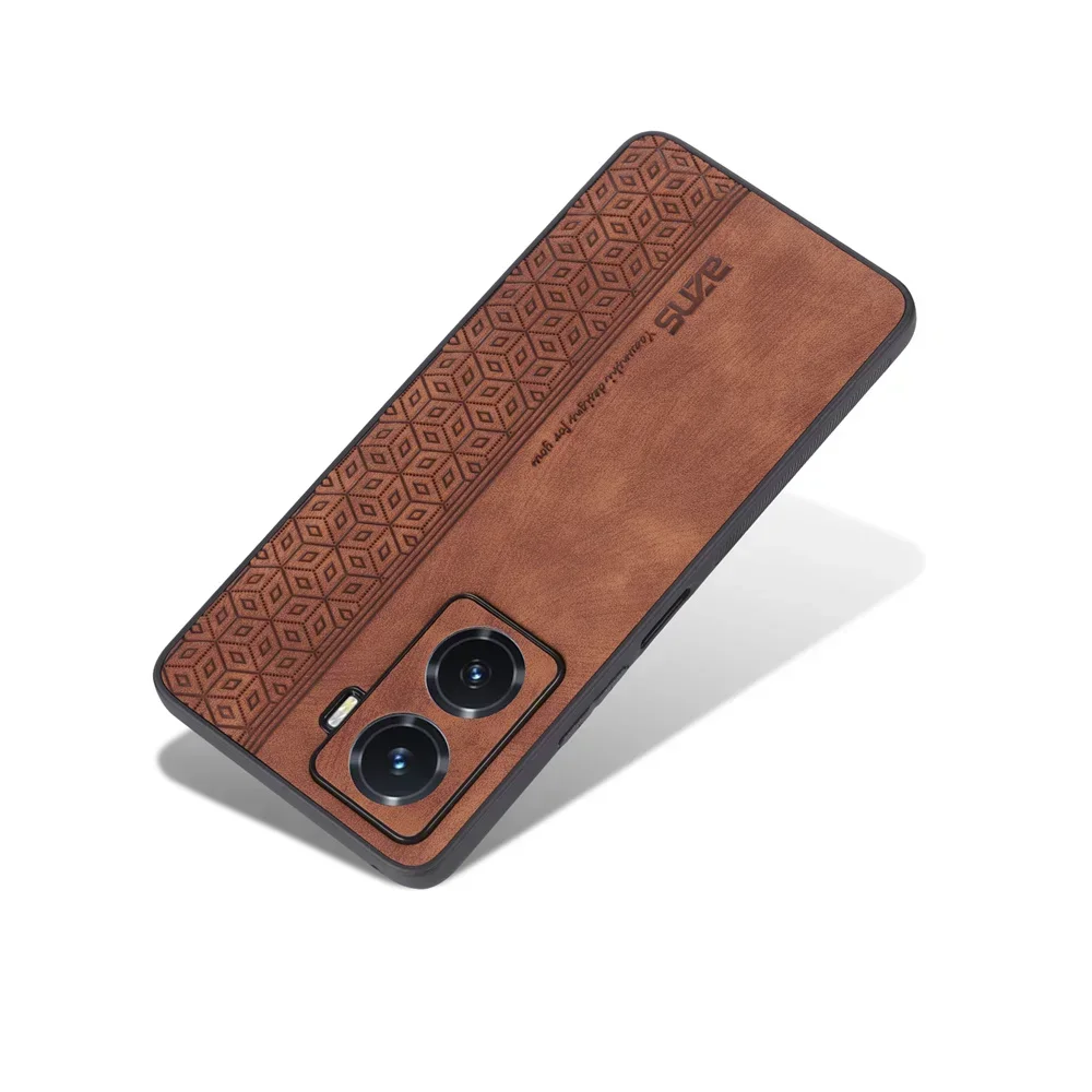 Противоударный Матовый кожаный чехол для Huawei Nova Y70 Plus Y90 Y61