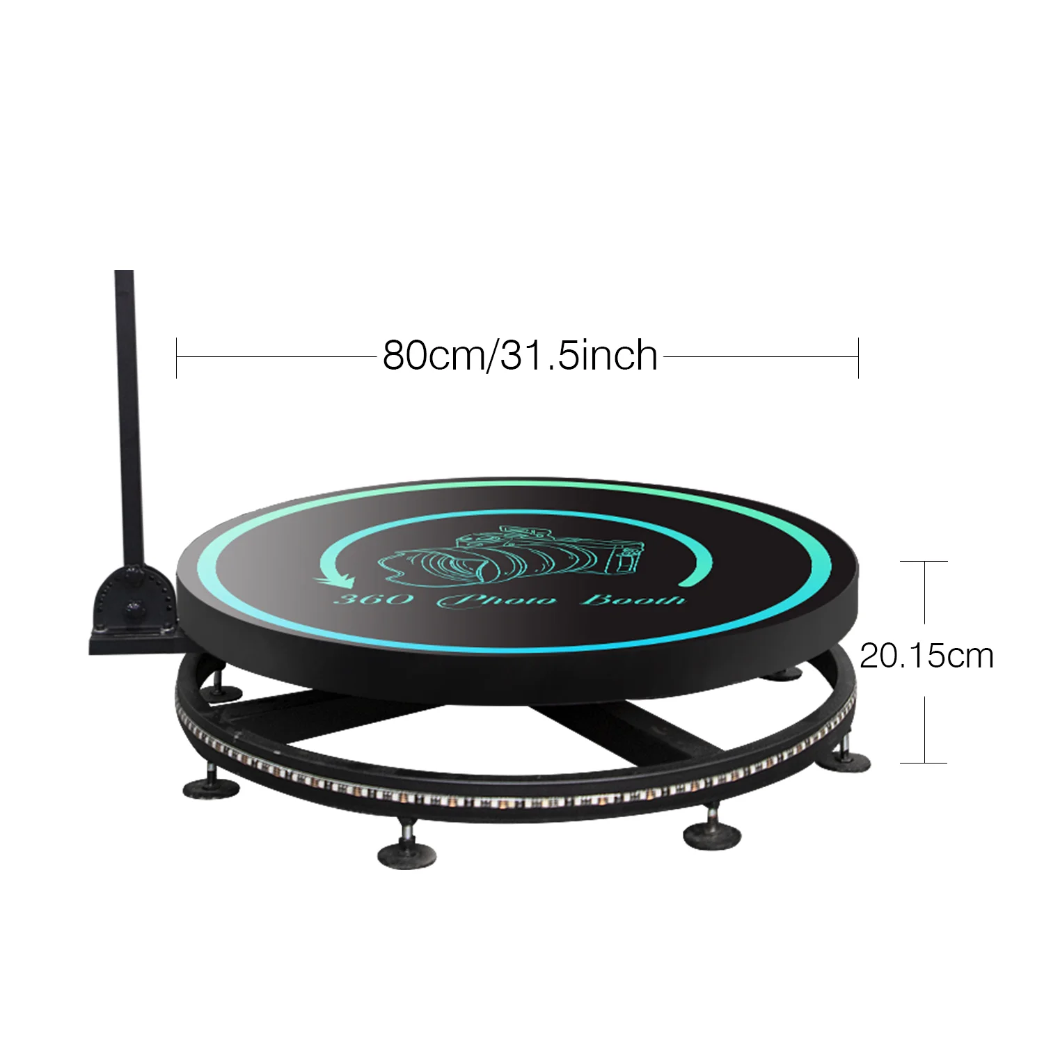 360-фотобудка 100 см 2-4 человека 360 градусов медленное движение фотобудка камера