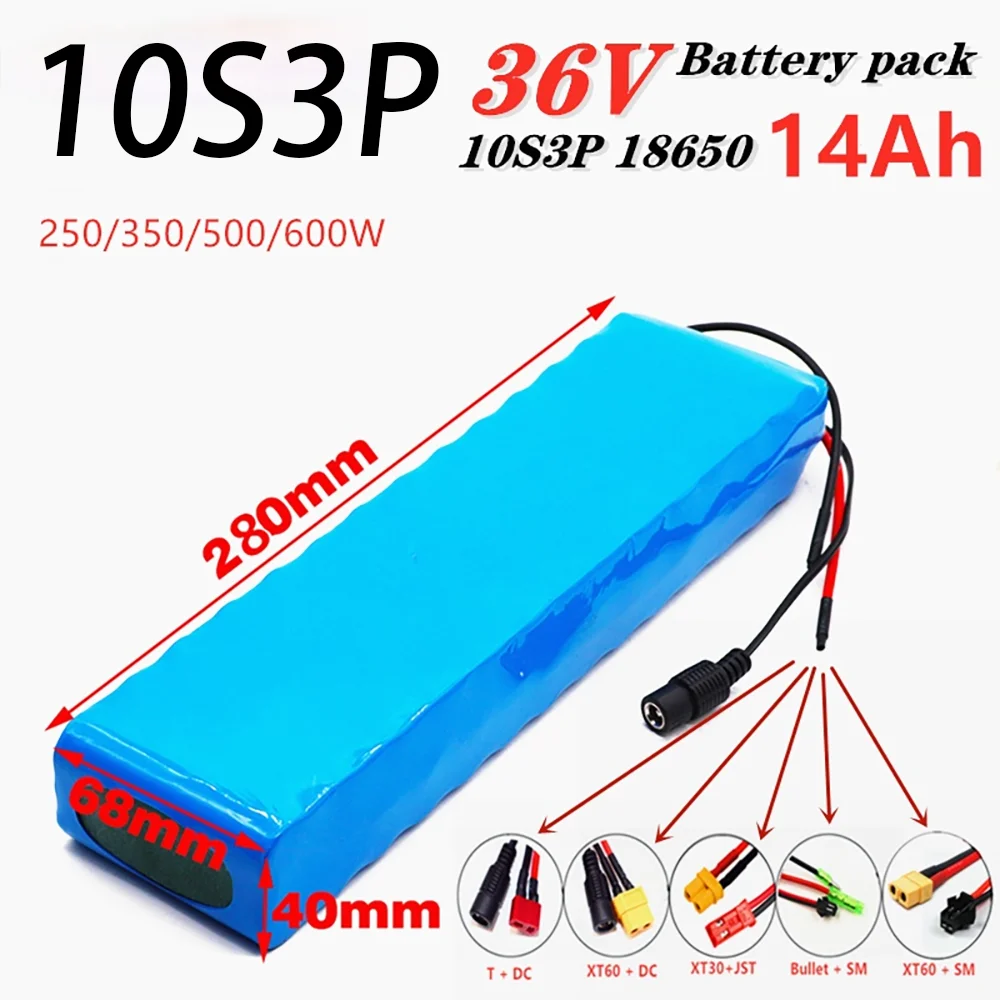 

10S3P 36V 30Ah Battery Ebike Battery Pack 18650 Li-Ion Batteries 350W 500W for High Power Electric Scooter Motorcycle Scooter