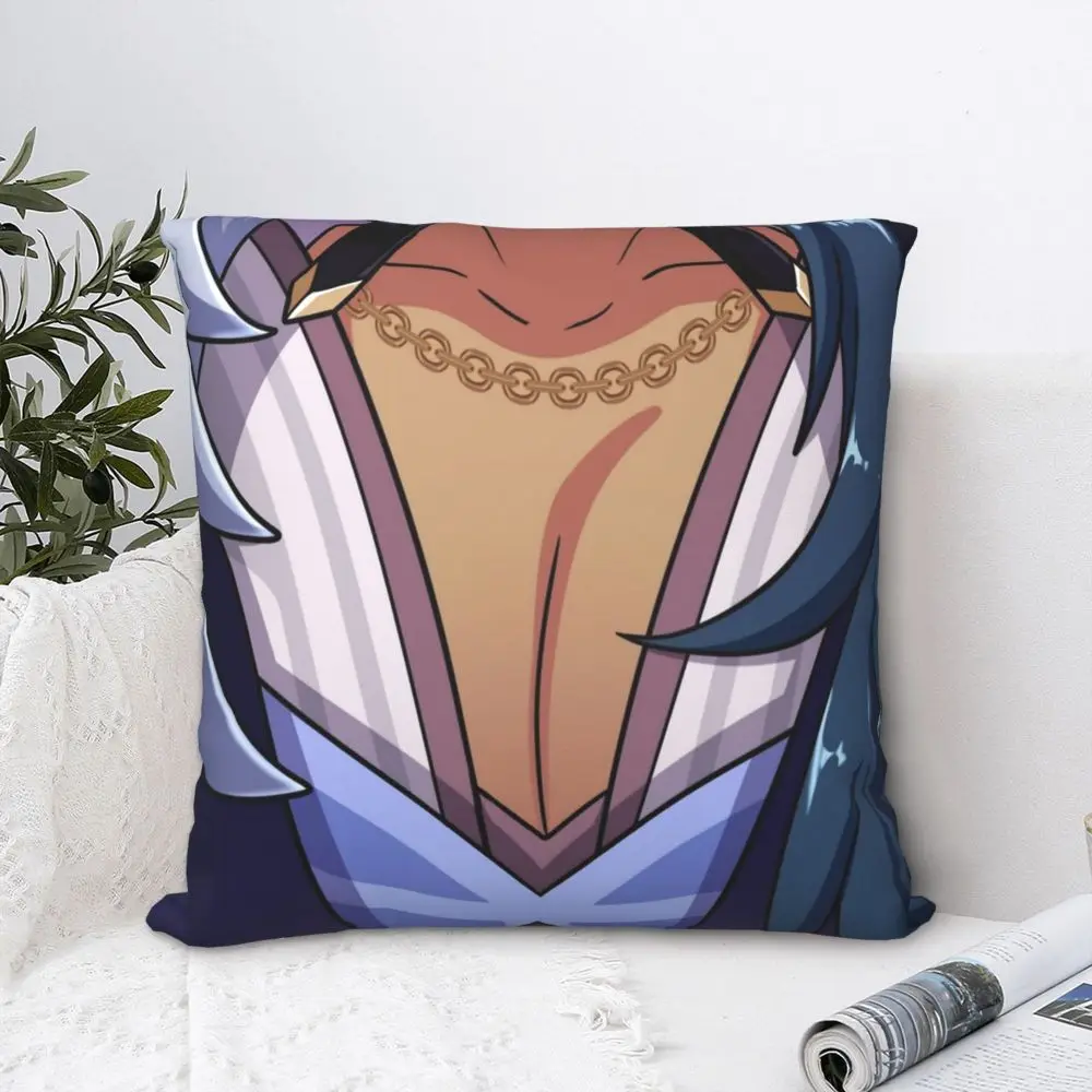 

Genshin Impact Kaeya Tiddies Double-Sided Print Pillowcase Home Decor Anime Logo Cushion cover Gift For Anime Loving 45x45cm