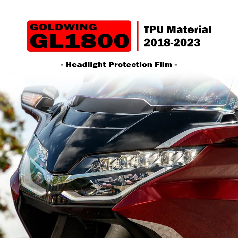 

GL1800 Accessories for Honda Goldwing GL 1800 F6B 2018-2023 Motorcycle Headlight Protection Film Anti-scratch TPU Material