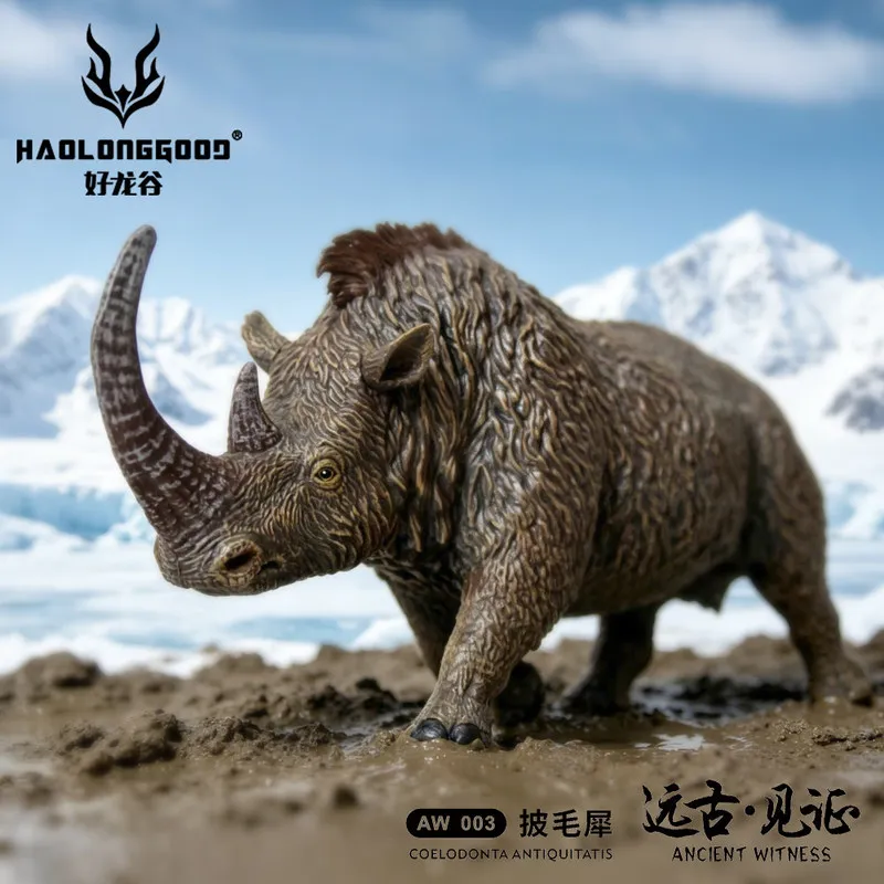 Фото Модель древнего животного Haolong Valley Woolly Rhino 1/35: Древний носорог из ледникового периода №2