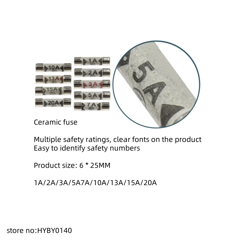 1 шт./лот британская керамическая предохранительная трубка Bussmann BS1362 6x25 мм вилка
