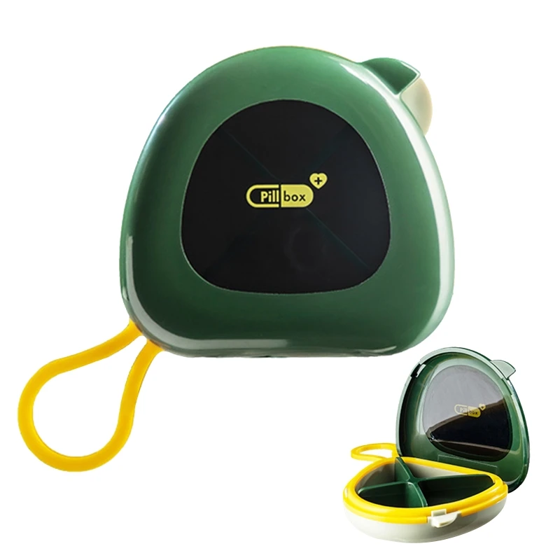 

Dispensing Pill Box with Lid Storage Organizer Portable Small Dispenser Drop Shipping