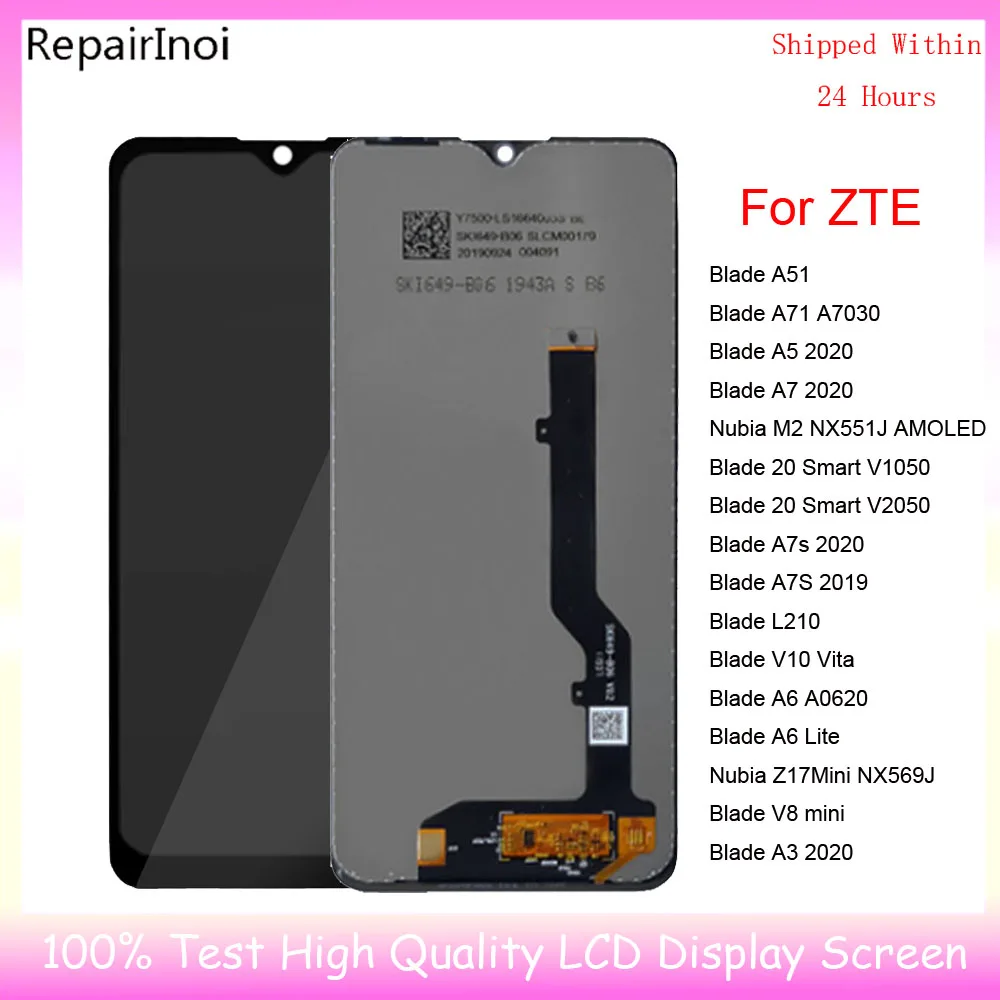 

Original For ZTE Blade A51 A71 A5 2020 20 Smart V1050 V2050 A7s 2020 V10 Vita LCD Display Touch Screen Digitizer Assembly