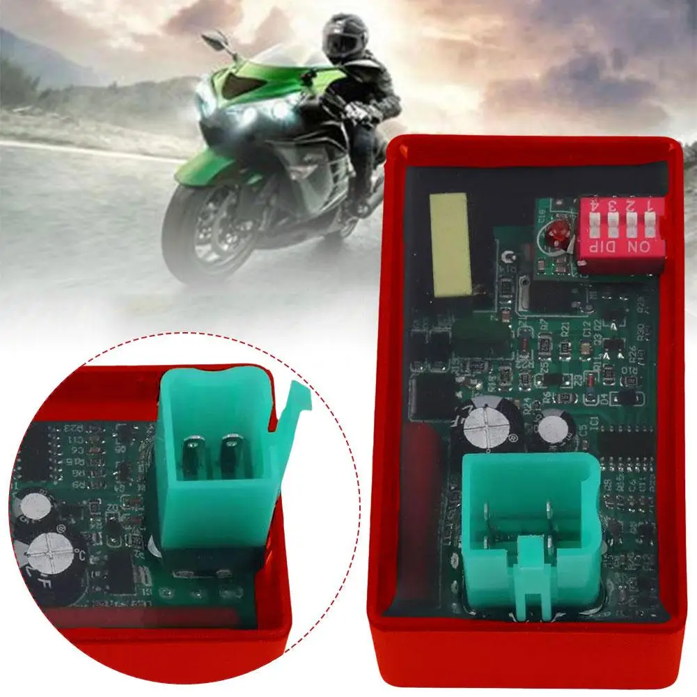 Программируемый CDI для мотоцикла Lgnition 4 Pin DC гоночный ящик DIP переключатель ACTIVE WAVE