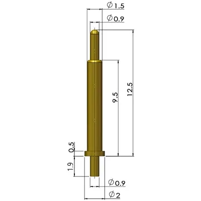 

RTLECS PGTH-xxxx подпружиненные разъемы Pogo Pin 100 шт.