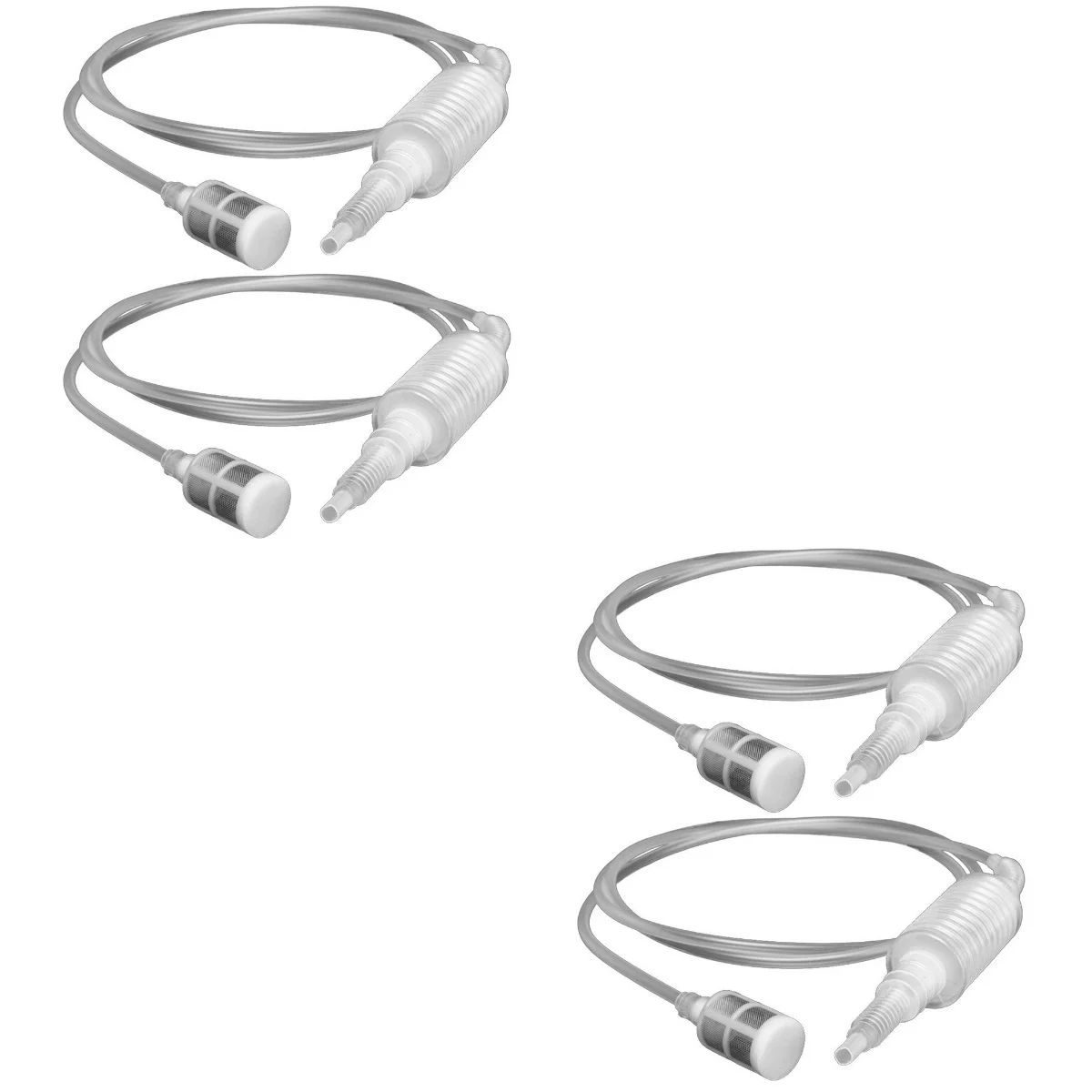 

4 Pcs Fish Tank Siphon Oil Extractor Transfer Pump Air Bike Pp Plastic Manual Filter
