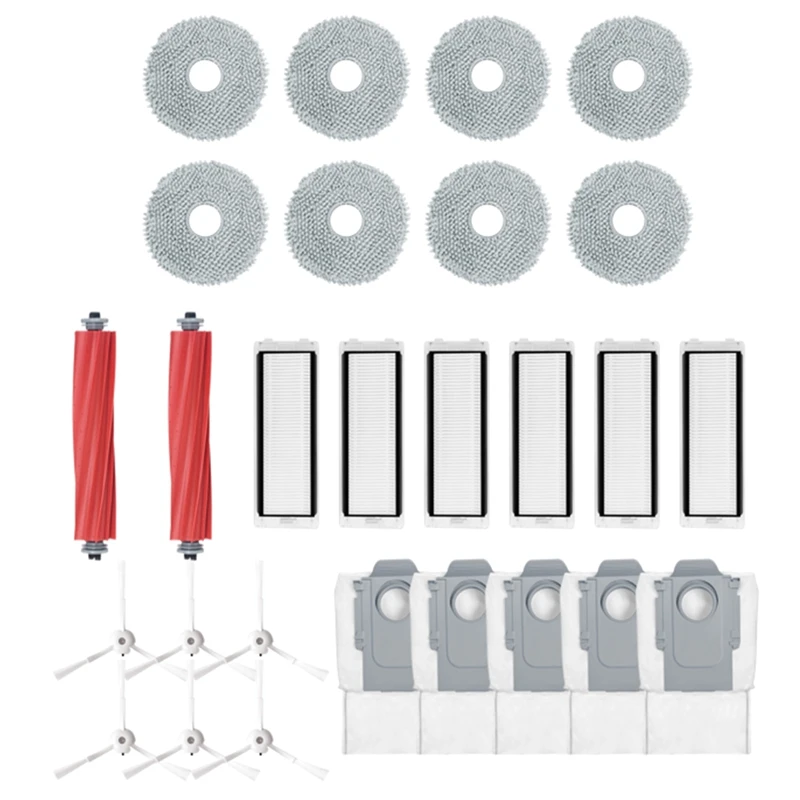 

For Roborock Q Revo / P10 Robtic Vacuum Cleaner Replacement Spare Parts Main Side Brush Hepa Filter Mop Cloth Dust Bag A