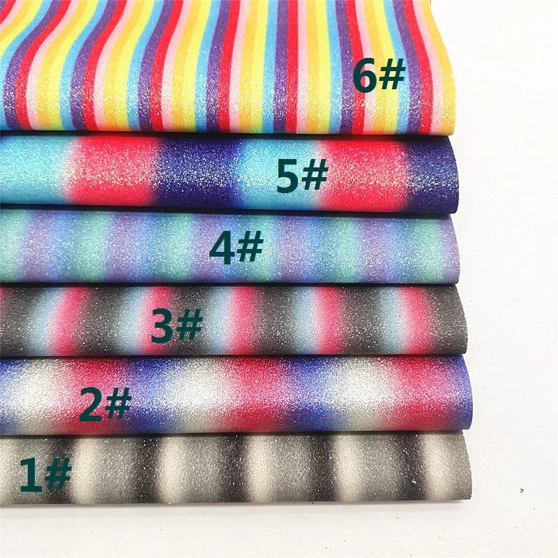 Радужная тонкая блестящая кожа искусственная ткань винил с трикотажной