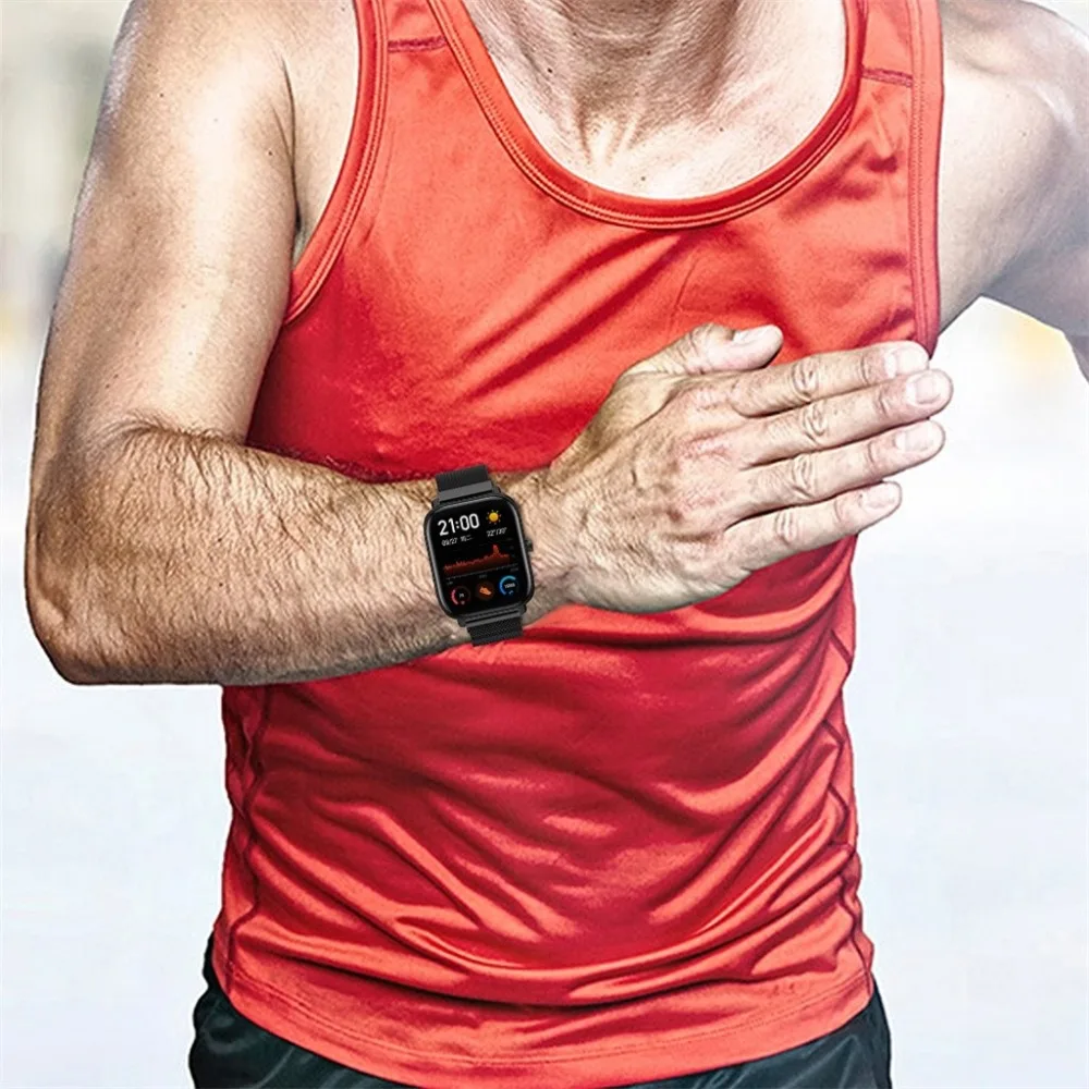 Magnetic Loop Band For Xiaomi Mi Watch Color 2 Mibro Air Smartwatch Metal Bracelet For Huami Amazfit GTS 3 GTR 3 Zepp E Z Strap