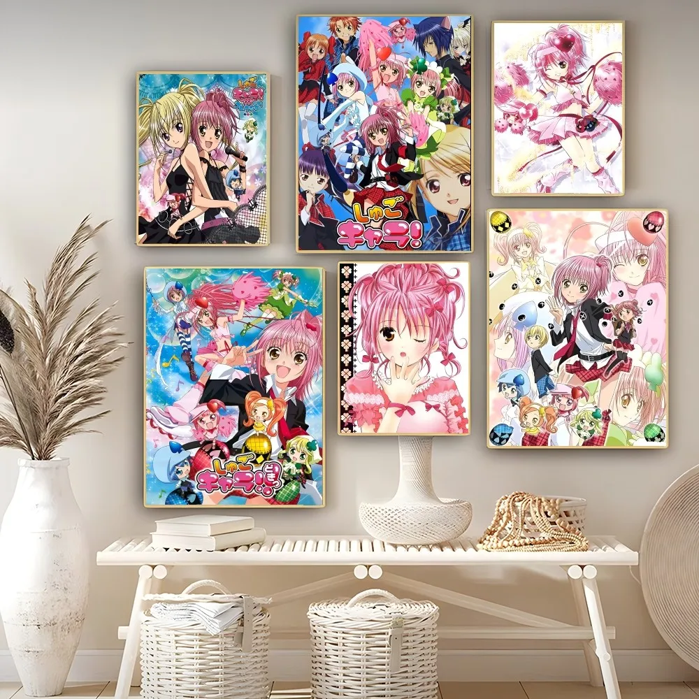 Шуго Чара Япония Аниме Хинамори Аму Плакат Самоклеящийся Художественный Ретро