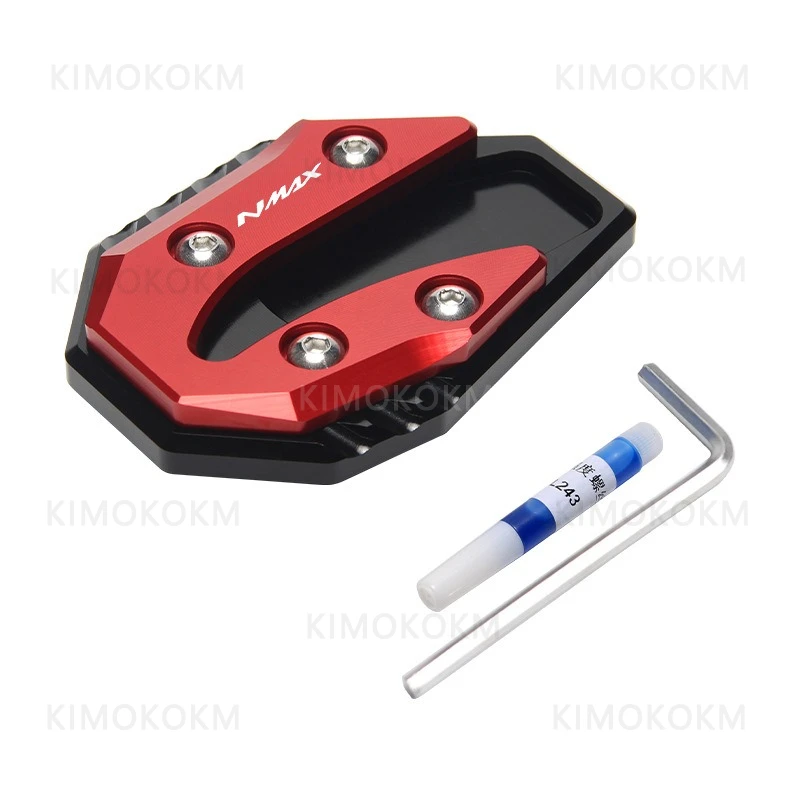 Фото Подходит для мотоциклов Yamaha: аксессуары NMAX125/155, AEROX155, модифицированная увеличенная боковая опора сиденья, увеличенная подножка NVX155. №3