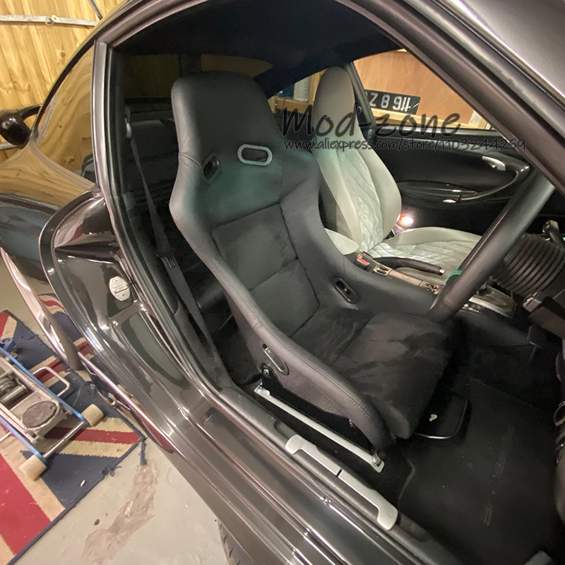 Легкое сиденье Monster из углеродного волокна стекловолокна искусственной кожи