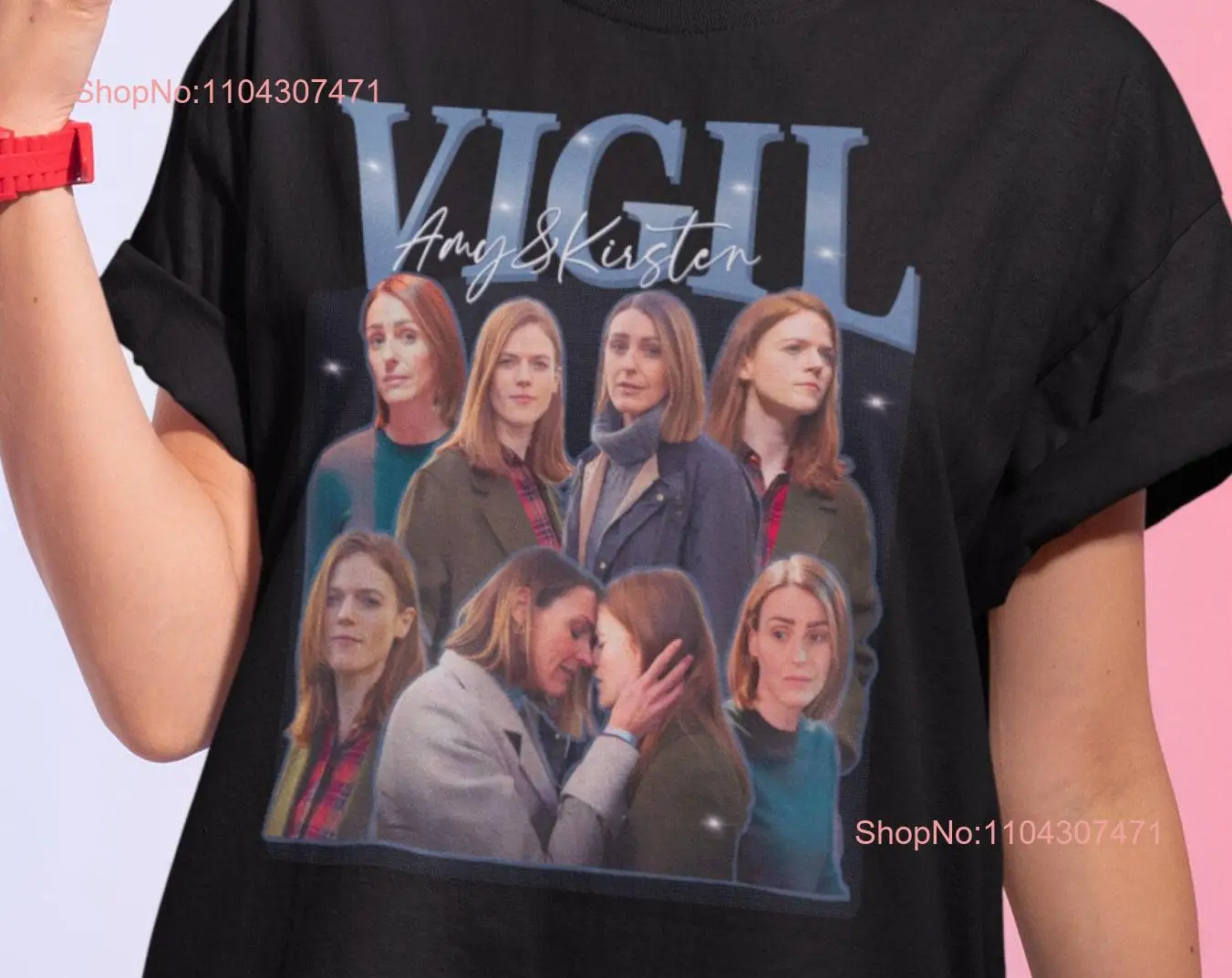 Футболка Vigil Merch Amy and Kirsten Suranna Jones Rose Leslie Lesbian с длинными или короткими рукавами