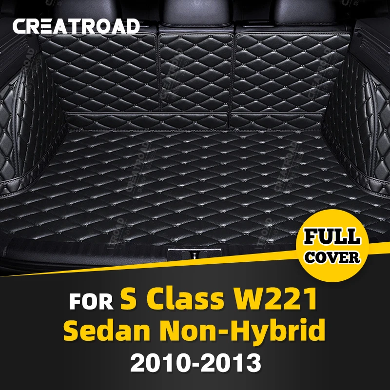 

Коврик для багажника с полным покрытием для Mercedes Benz S Class sedan, негибридный W221 2010-2013 12, чехол для автомобиля, протектор салона, аксессуары