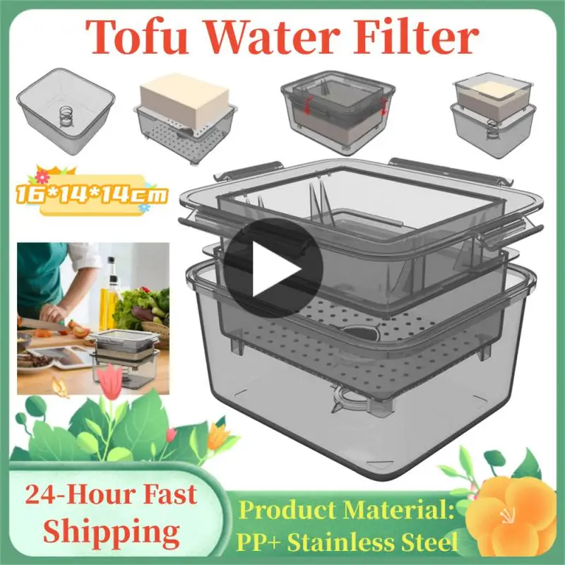 

Пресс для тофу, сушилка тофу, 3-слойная форма для изготовления тофу, встроенный дренаж, удаление воды, посудомоечная машина, безопасные кухонные инструменты для приготовления пищи