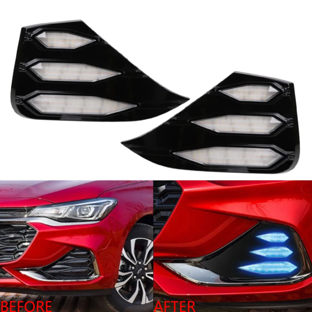 1 комплект автомобильных светодиодных дневных ходовых огней для Chevrolet Monza RS 2019-2021