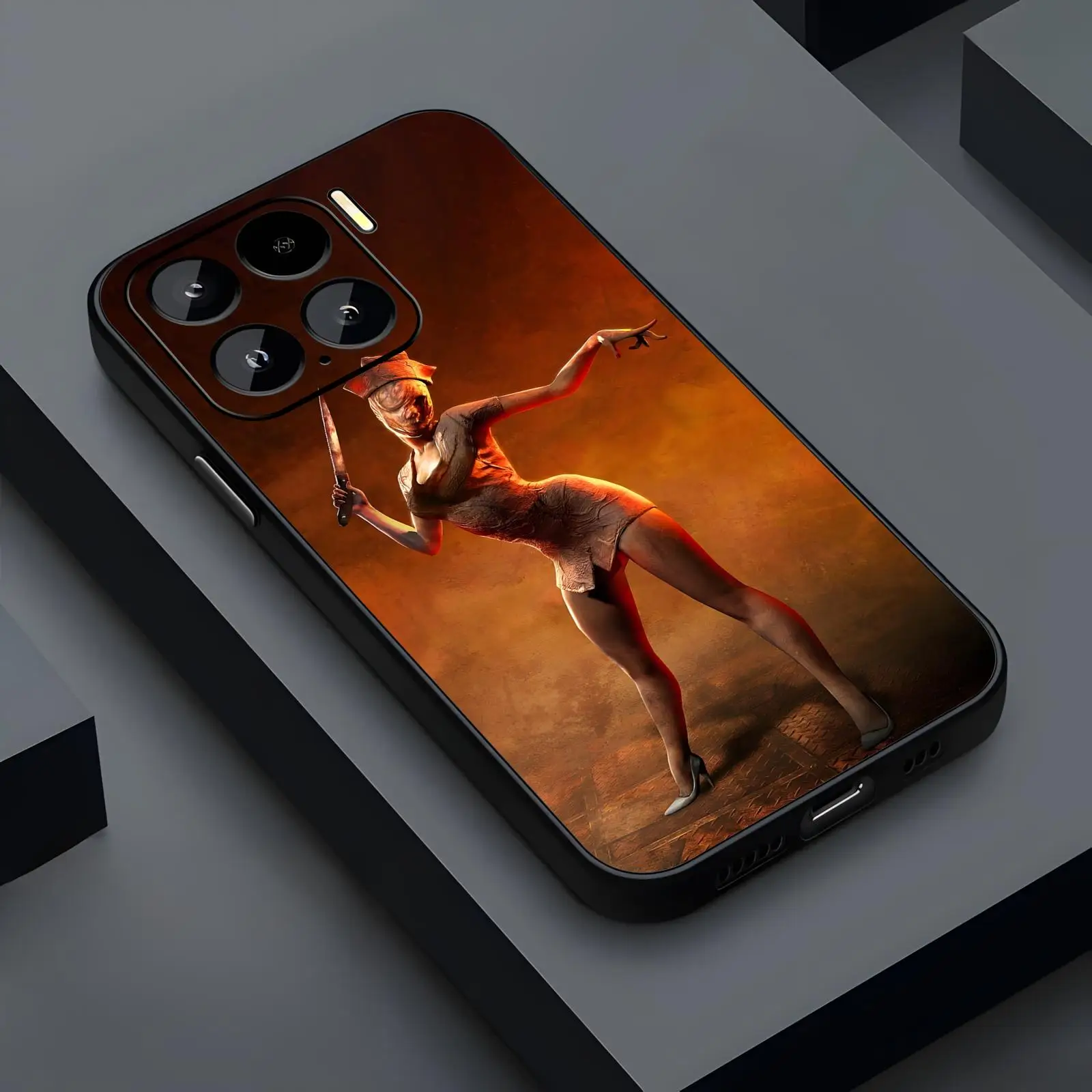 Фото Чехол для телефона SILENT HILL для Xiaomi 17 15 14 13 12 11 T Ultra Pro, мягкий черный противоударный чехол №2
