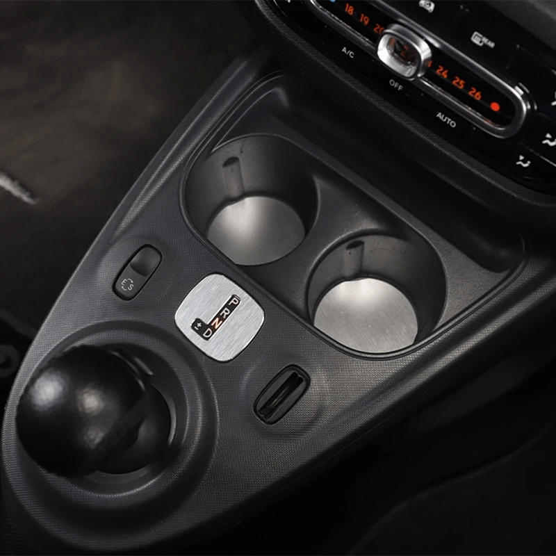 

Car Central Control Gear Shift Panel Cover Trim Water Cup Mats Non-Slip Mat for Benz Smart 453 Fortwo Forfour 2015-2021