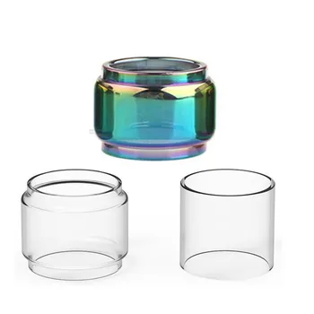 FATUBE 5Pcs Rainbow Bubble ตรง Mini ถ้วยแก้วสำหรับ Aegis Legend 2 L200 S100 5.5Ml BUBBLE / 3.5ml แก้วตรงหลอด