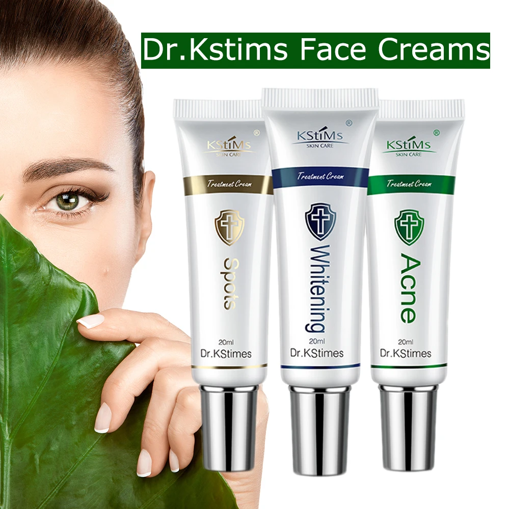

Korean Strong Whitening Cream Set For Face Skin Care Acne Scars Marks New Whitening Night Face Cream for Women Dry Dark Skin