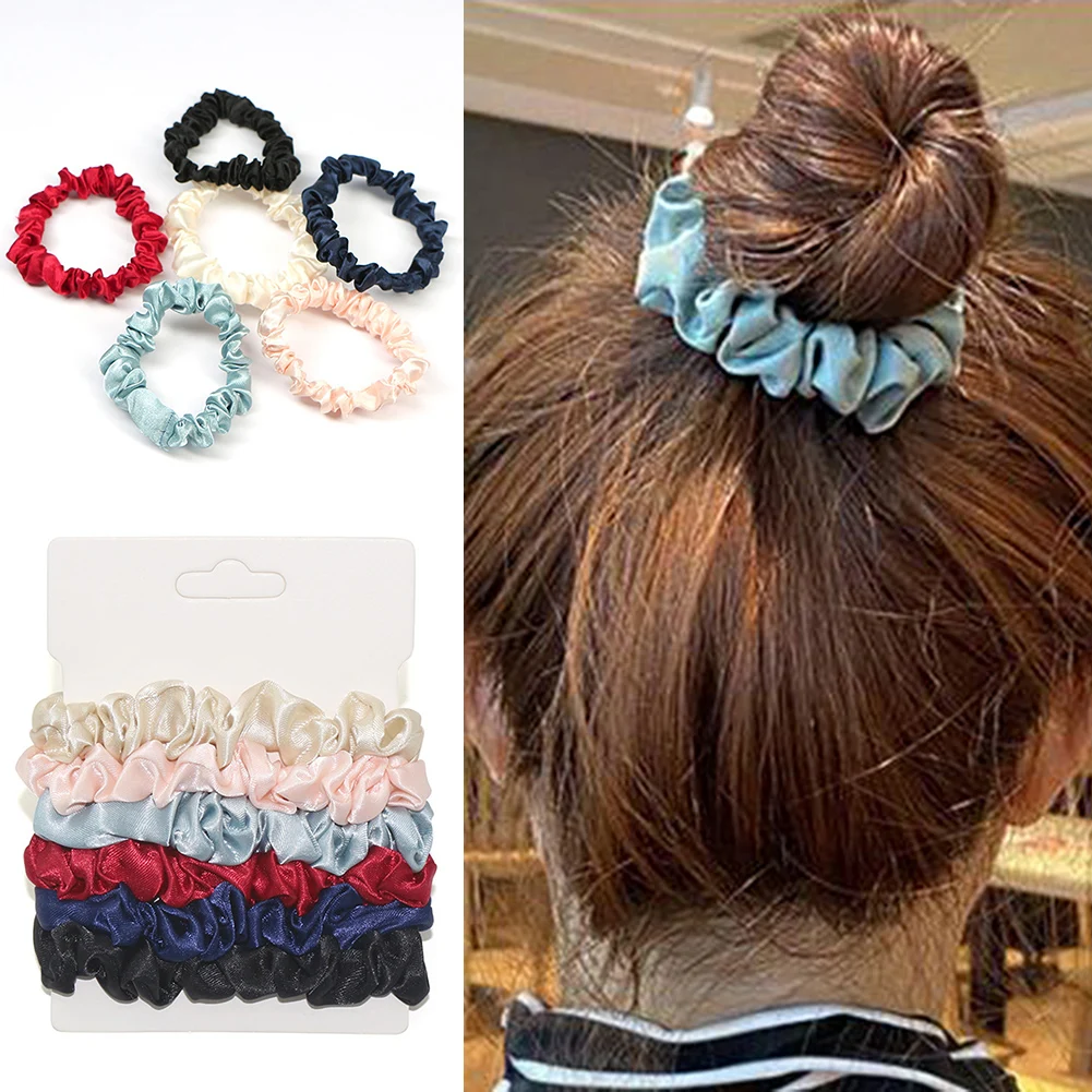 

6 шт./компл. однотонные шпильки для волос, резинки для женщин, девочек, спортивные резинки для волос в тренажерном зале, набор аксессуаров для...