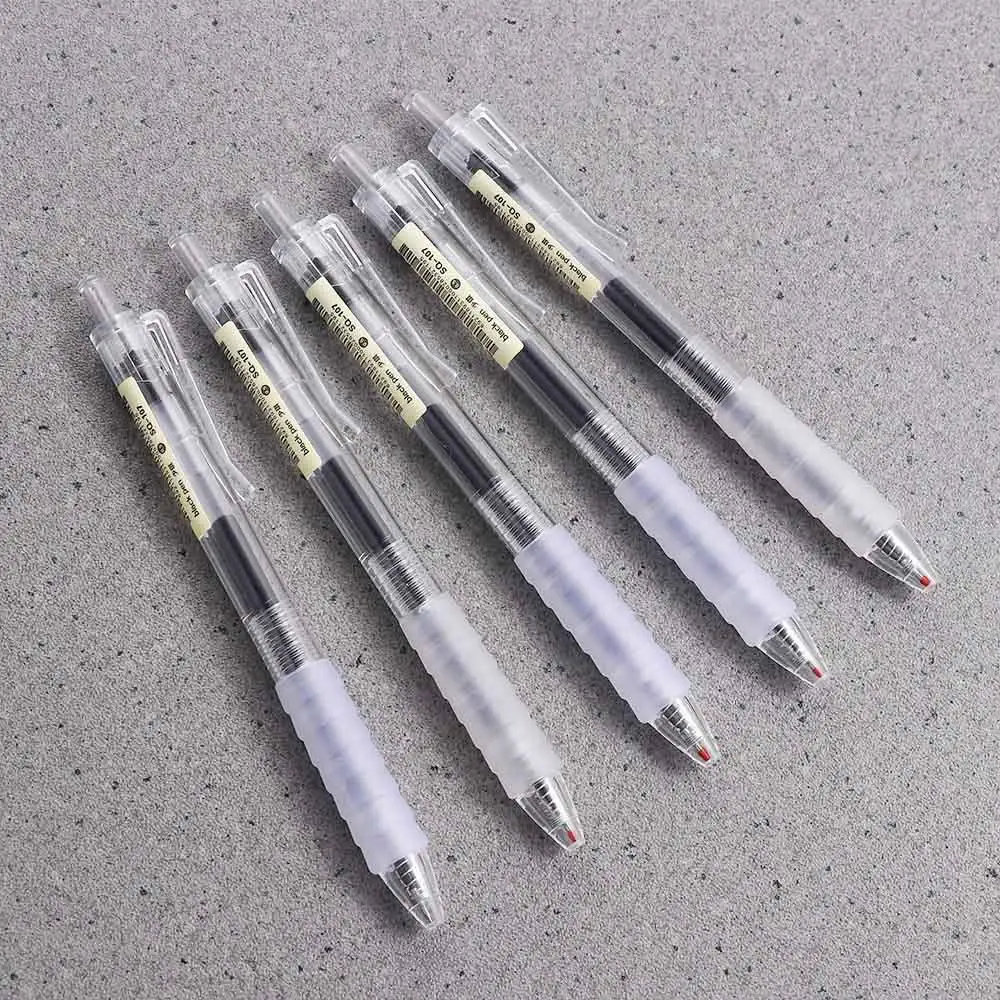 

5Pcs 0.5mm Retractable Gel Pens Set Black Ink Pen Neutral Pen Writing Office Business Signature School Supplies Stationery