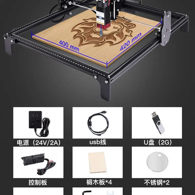 Лазерный гравировальный станок Маленький Многофункциональный автоматический