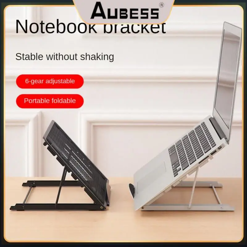 

Foldable Cooling Stand Iron Computer Bracket Portable Computer Cooling Holder Adjustable Bracket Lightweight Laptop Holder