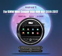 128g android 11 for bmw mini cooper r56 r60 r51 2014 2017 car auto radio multimedia video player navigation stereo gps head unit