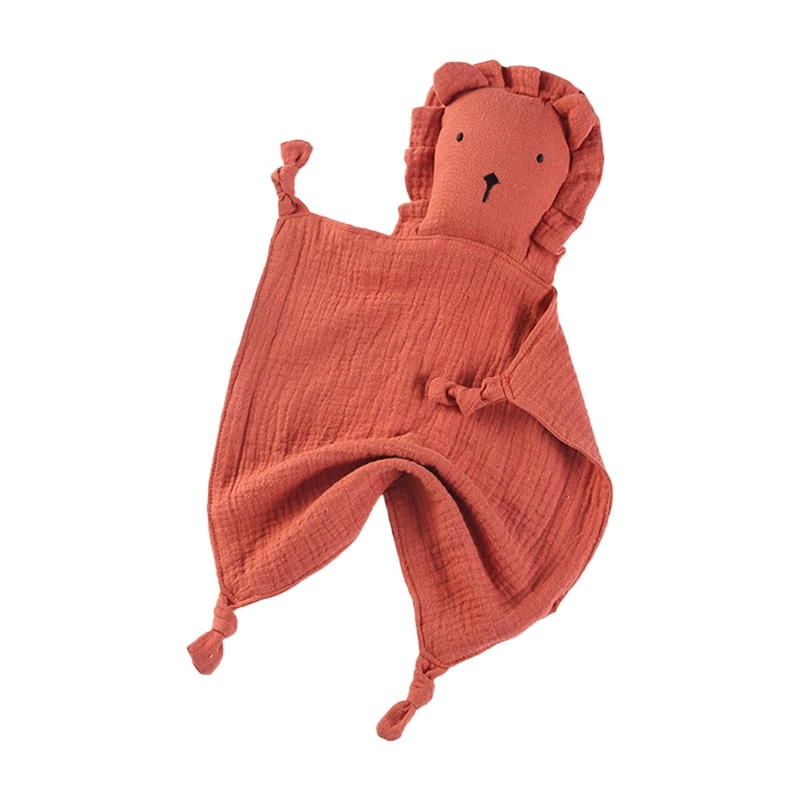 

Baby Infants Soother Appease Towel Bib Soft Pure Cotton Lion Doll Teether Towel