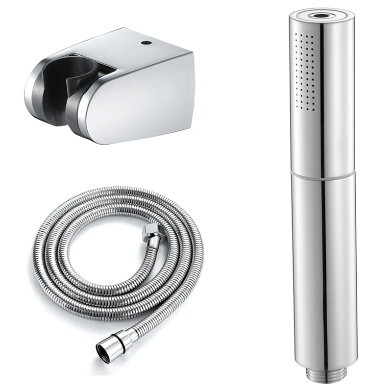 

Двухфункциональная медная ручная насадка для душа высокого давления с основанием для душа из АБС и шлангом для душа из нержавеющей стали 1,5 ...