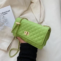 quilted chain shoulder crossbody messenger sling side bag 2022 small pu leather flap women summer fashion trend brand luxury han