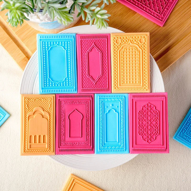 

Festive Islamic Ramadan Dessert Decorative Pattern Biscuit Mold Embossing Reverse Stamper Eid Al-Fitr Fondant Cookie Cutter 2022