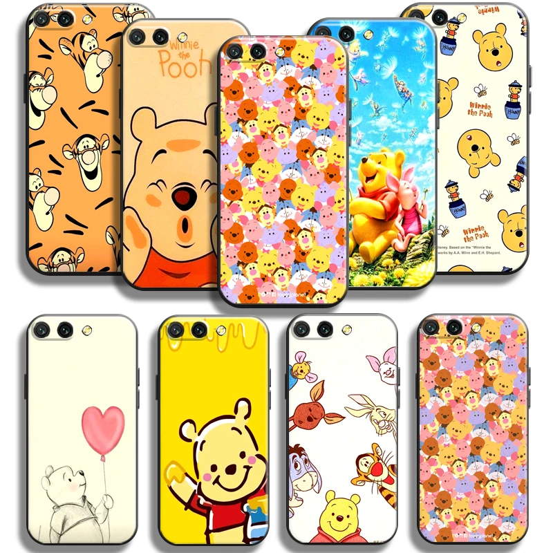 

Cartoon Winnie The Pooh Phone Case For Xiaomi Mi 11 Mi 11 Lite For Xiaomi 11 Lite 5G Back Funda Black Carcasa TPU