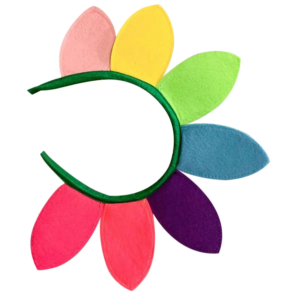 

Childrens Halloween Costumes Sun Flower Headband Petal Adult Sunflower Headwear The Flowers Hair Accessories Women Headpiece