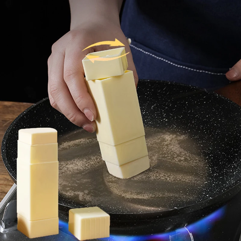 

Plastic Butter Spreader Upright Rotary Cheese Dispenser Holders Sticks Solid Butter Storage Box Portable Container Baking Tools