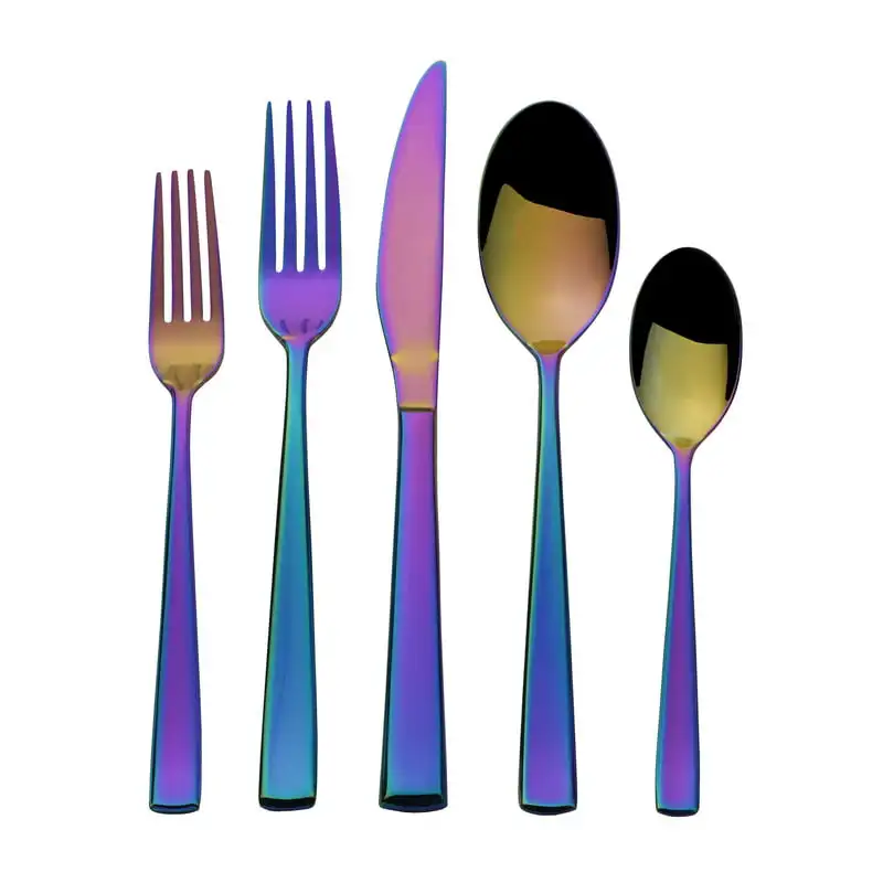 

Living Forged Dream Rainbow 20-piece Stainless Steel Flatware Set, Service for 4